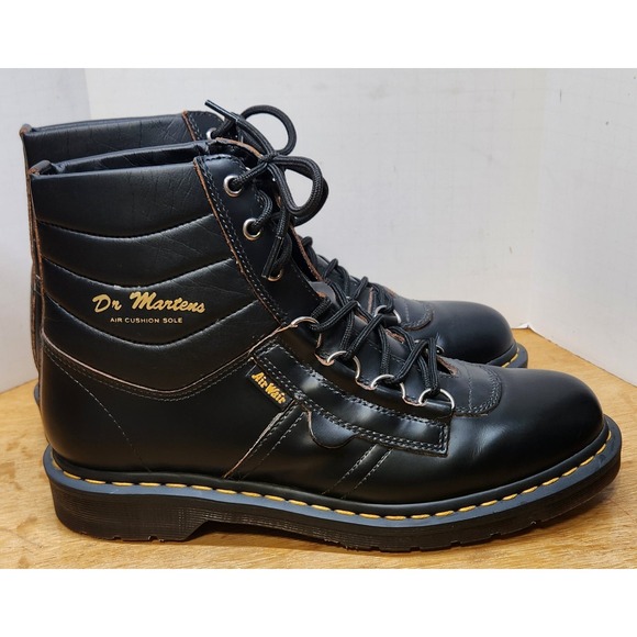 Dr. Martens Kamin Black Leather Boots Mens 10 AirWair Air Cushion Sole NWOT main image 12